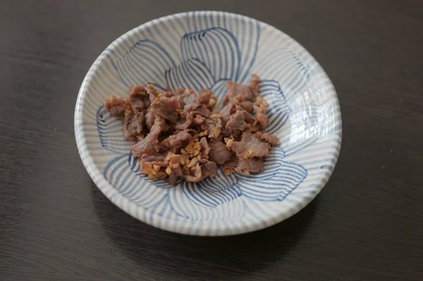 Fried Pork Garlic Pepper Thai Style — Stock Photo, Image