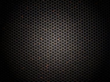 Fragment of the speaker with a metal perforated grille. Great background for advertising and MUSIC Festival .