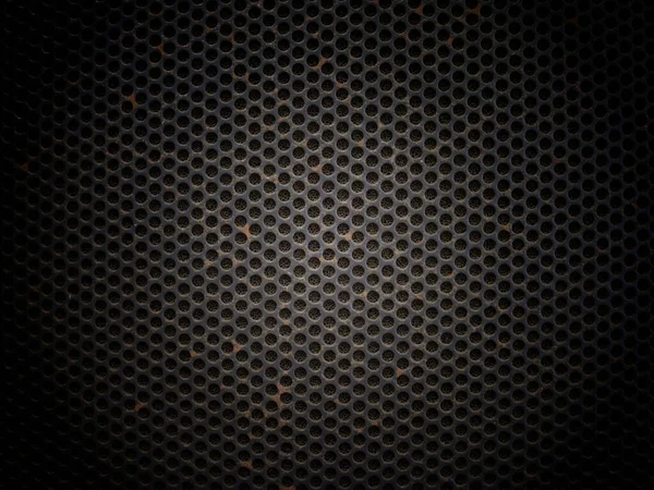 Fragment Speaker Metal Perforated Grille Great Background Advertising Music Festival Royalty Free Stock Obrázky