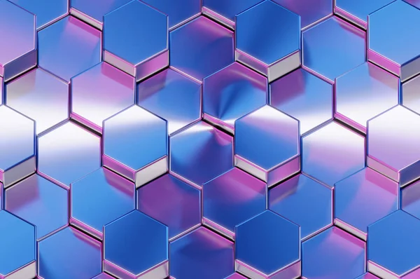 Illustration Rendering Abstract Purple Metal Background Concept Space Design Modern — Stock fotografie
