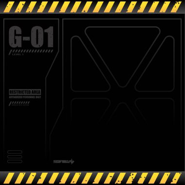 Gelecekçi Endüstriyel Kasa arkaplan kopyalama alanı