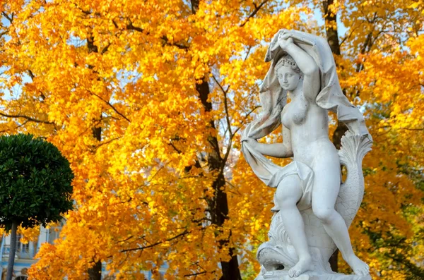 Golden Autumn Catherine Park Tsarskoye Selo Pushkin Sankt Petersburg Ryssland — Stockfoto