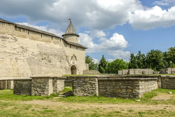 Město Dovmontov Území Pskova Kreml Pskov Rusko — Stock fotografie