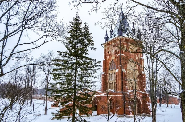 Pavilion Chapel Winter Alexandrovsky Park Tsarskoe Selo Pushkin Saint Petersburg — Zdjęcie stockowe