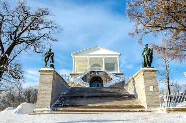 Galeria Cameron Zimą Parku Catherine Puszkin Carskie Selo Petersburg Rosja — Zdjęcie stockowe
