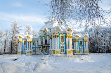 Catherine Park 'taki Hermitage Binası, Puşkin (Tsarskoye Selo), Saint Petersburg, Rusya