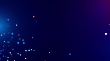 Mavi arkaplan ile beyaz parçacıklar