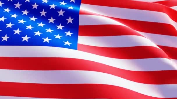 Waving Flag United States America — Stock Video