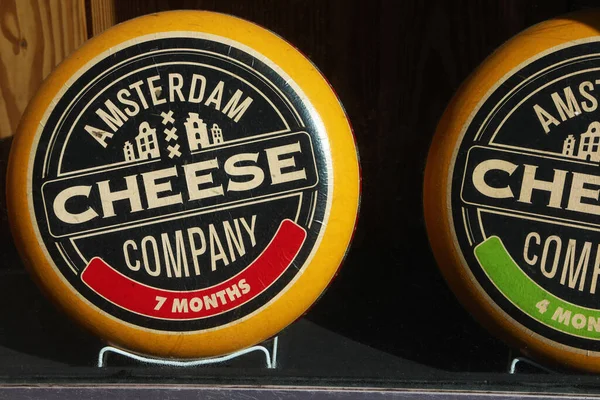 Amsterdam Holland Oktober 2021 Branded Ronds Dutch Cheese — Stockfoto
