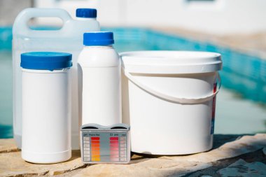 Outdoor Pool Chemistry Testing And Maintenance Tools