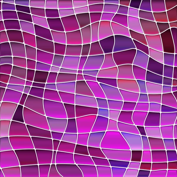 Abstraktní Vektorové Mozaiky Barevného Skla Fialové Fialové — Stockový vektor