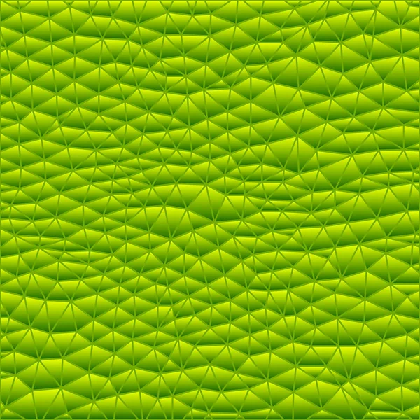 Vector Abstracto Vidrieras Triángulo Mosaico Fondo Verde — Vector de stock