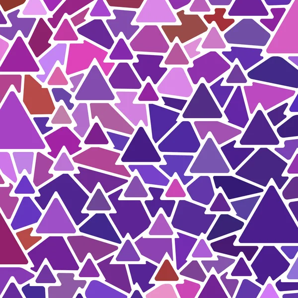 Abstract Vector Stained Glass Mosaic Background Purple Violet Triangles — Stock Vector