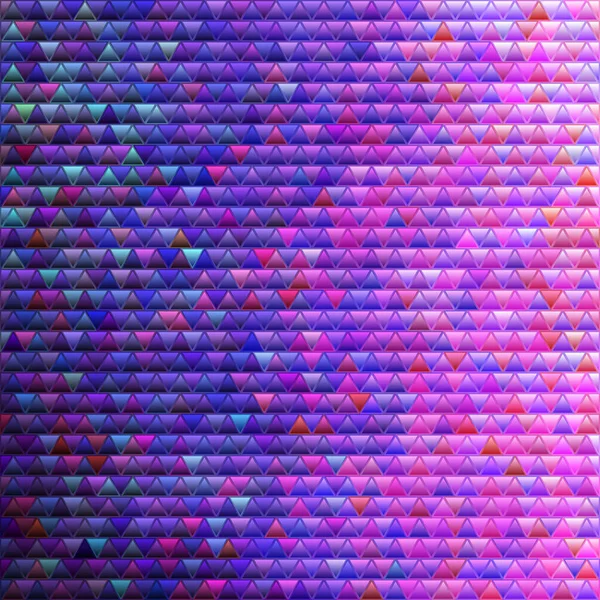 Абстрактний Векторний Вітражний Трикутник Мозаїчний Фон Фіолетовий Фіолетовий — стоковий вектор