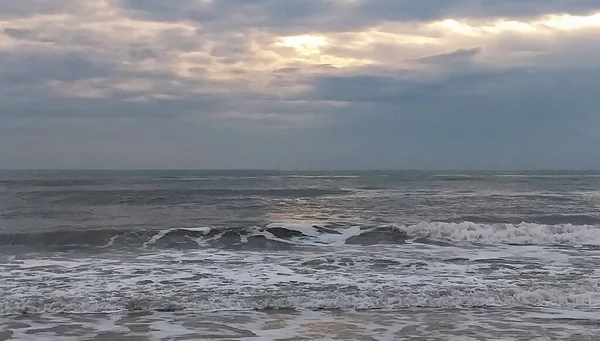 Paisaje Marino Mar Cielo Con Nubes — Foto de Stock