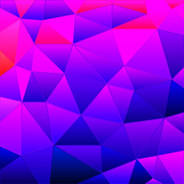 彩色玻璃三角形马赛克背景 紫色和紫色 — 图库矢量图片