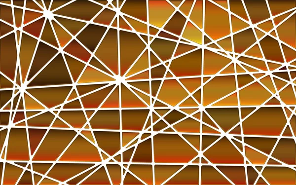 Vector Abstracto Manchado Vidrio Mosaico Fondo Marrón Naranja — Vector de stock