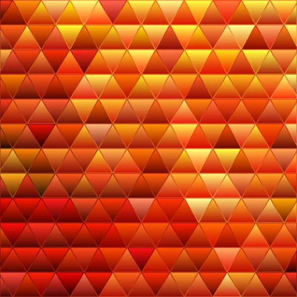 Abstrato Vetor Manchado Fundo Triângulo Vidro Mosaico Vermelho Laranja — Vetor de Stock