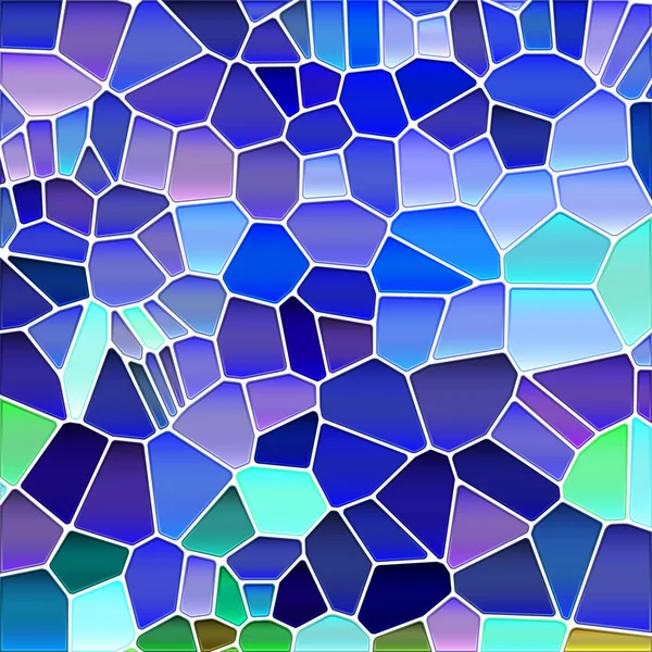 Абстрактный Векторный Витраж Мозаики Синий Фиолетовый — стоковый вектор