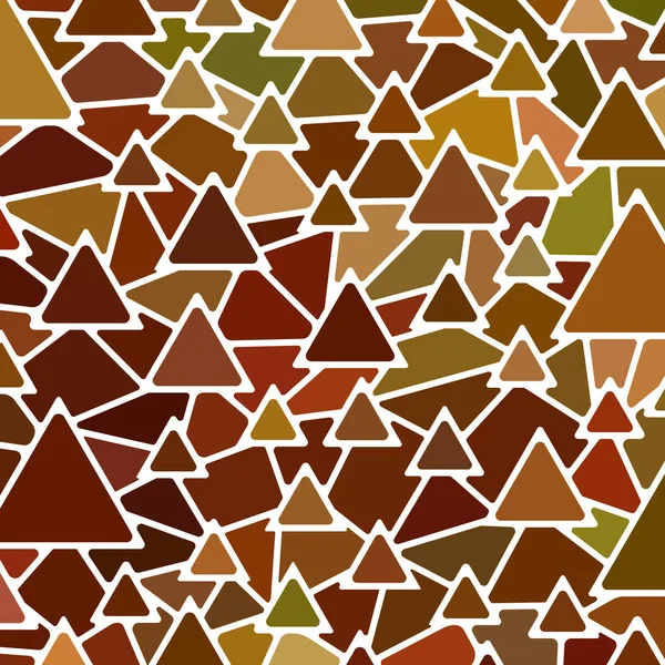Абстрактные Векторные Витражи Мозаики Фон Оранжевый Коричневый Треугольники — стоковый вектор
