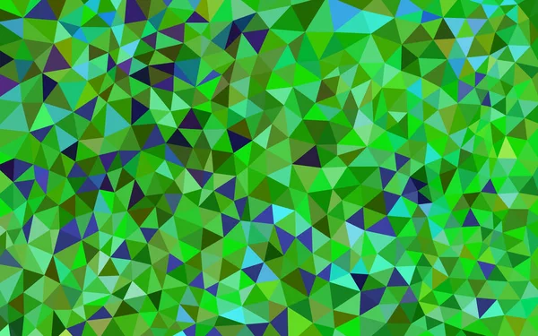 Abstrakter Vektor Geometrisches Dreieck Hintergrund Grün Und Blau — Stockvektor
