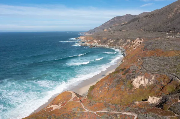 Stille Oceaan Spoelt Aan Prachtige Kust Van Californië Niet Ver — Stockfoto