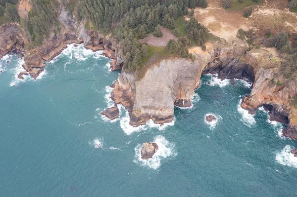 Der Nährstoffreiche Pazifik Trifft Auf Die Dramatische Küste Von Oregon — Stockfoto