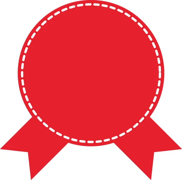 Chrismast Ribbon Bannner Badge — Fotografia de Stock