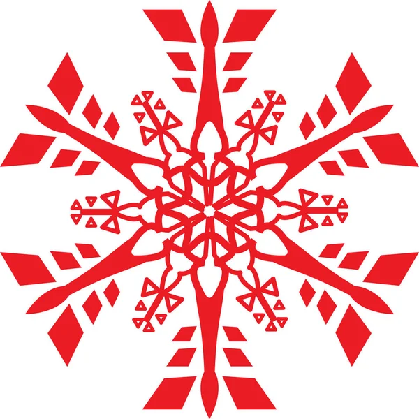 Julen Snöflinga Snö Kristall — Stockfoto
