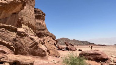 İsrail Timna 'da kayalar