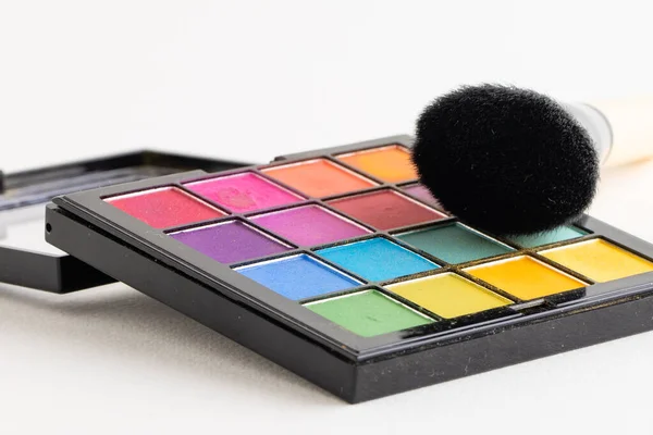 Makijaż Kolorowe Cienie Palety — Zdjęcie stockowe