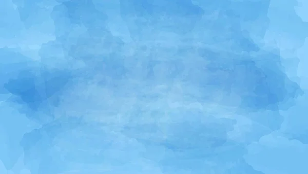 Minimal Abstraktes Blau Weiß Aquarell Paint Textur Hintergrund — Stockvektor