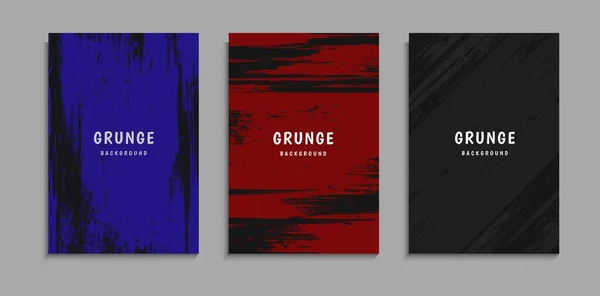 Set Von Grunge Scratch Texture Design Auf Schwarzem Hintergrund Gut — Stockvektor