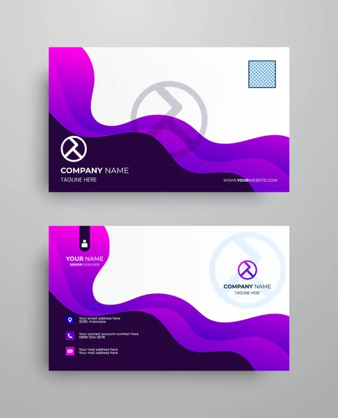 Creative Modern Name Card Business Card — Vetor de Stock