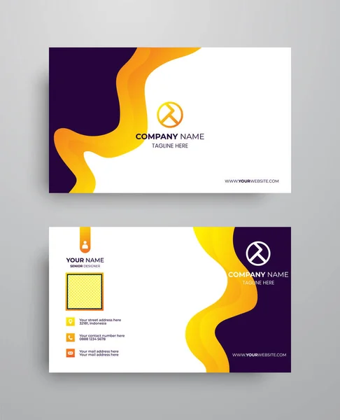 Creative Modern Name Card Business Card — Archivo Imágenes Vectoriales