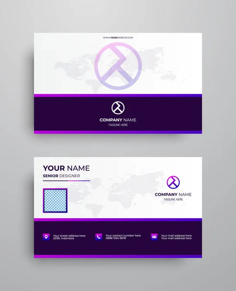 Creative Modern Name Card Business Card — Archivo Imágenes Vectoriales