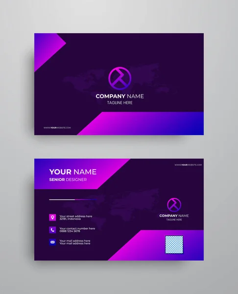 Creative Modern Name Card Business Card — Image vectorielle