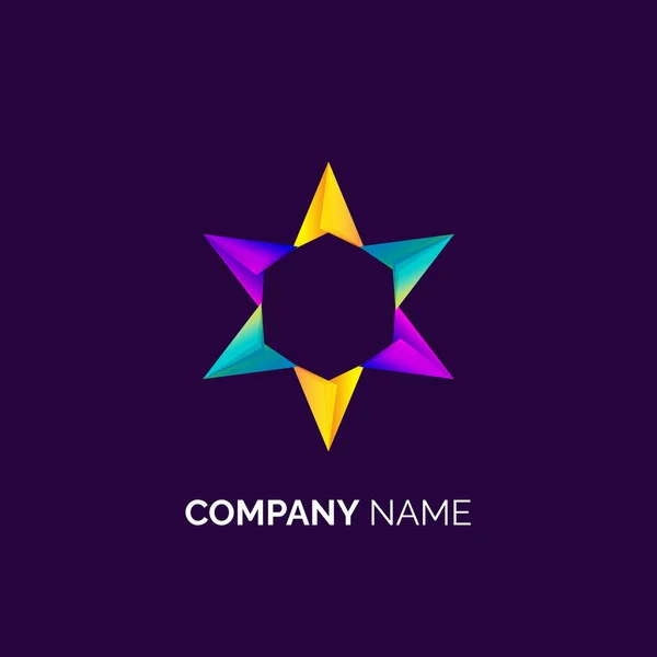 Star Logo Design Vektorvorlage — Stockvektor