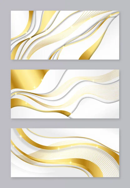 Set Abstract Backgrounds Vector Illustration — Stock Vector