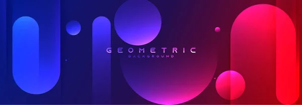 Vektor Modernen Abstrakten Hintergrund Mit Bunten Farbverlauf Runde Geometrische Tapete — Stockvektor