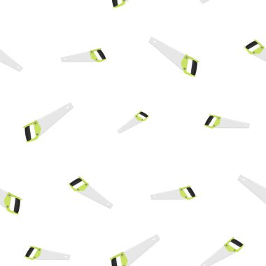 Tahta testereler. Güzel renk tasarımı. Beyaz bir arka planda. Herhangi bir uzman için araç gereç. Düz vektör illüstrasyonu.