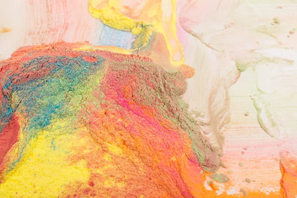 Feiern Sie Das Festival Holi Abstrakte Bunte Puder Hintergrund Holi — Stockfoto