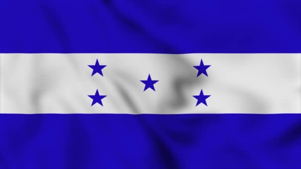 Honduras Vlag Video Honduras Nationale Vlag Sluit Zwaaiende Video Animatie — Stockvideo