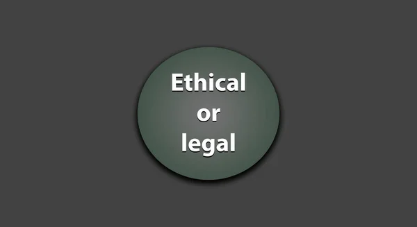 Palabra Ética Jurídica Escrita Sobre Fondo Sólido Negocios Signos Símbolos —  Fotos de Stock