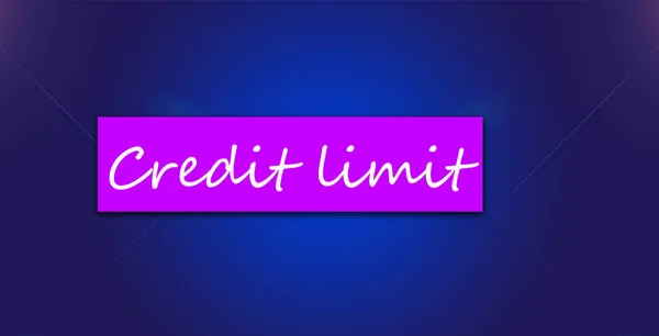 Credit Limit Symbles Lifestyle Motivational Positives Word Written Business Signs — Photo