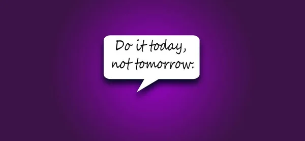 Today Tomorrow Symbles Lifestyle Motivational Positives Word Written Solid Background — Stock fotografie