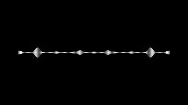 声音或波浪 简约的波形音频 声波或频率数字的 — 图库视频影像