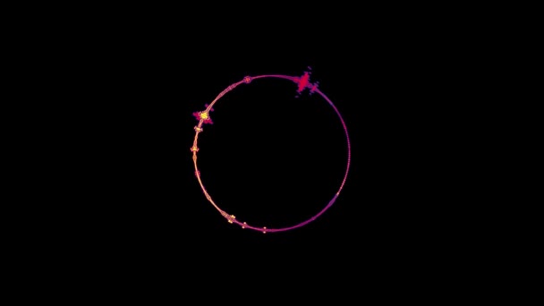 オーディオ ビジュアライザー オーディオスペクトラムの可視化 最小限の波形サウンド 概要多色音声スペクトル波背景 — ストック動画
