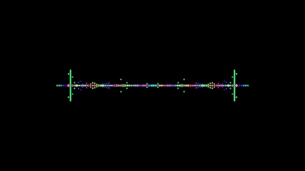 Ses Dalgaları Müzik Dalgaları Sallanıyor Dijital Ses Dalgası Frekansı Minimalist — Stok video