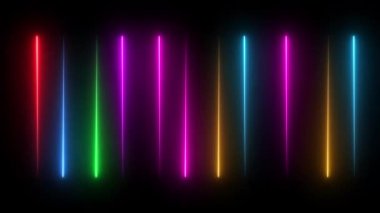 Kırmızı mavi mor kestane rengi, turuncu renkli parlak renk soyut hareket ediyor. Neon Soyut Kusursuz Döngüsüz Canlandırması.